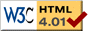 Valid HTML 4.01!